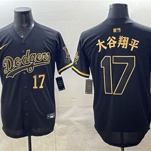 Los Angeles Dodgers #17 ´ó¹ÈÏèÆ½ Black Gold 2025 Back to Back Champions Patch Limited Stitched Jersey