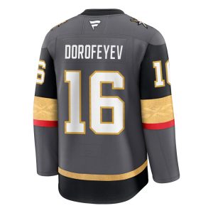 Vegas Golden Knights #16 Pavel Dorofeyev Gray Authentic Jersey