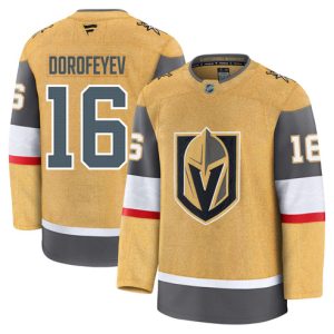 Vegas Golden Knights #16 Pavel Dorofeyev Gold Home Authentic Jersey
