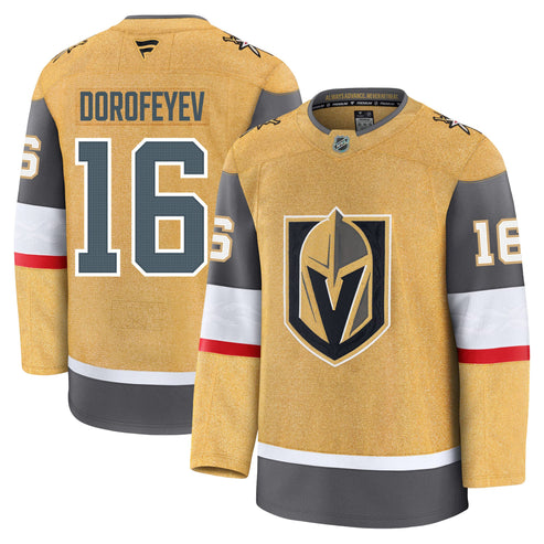 Vegas Golden Knights #16 Pavel Dorofeyev Gold Home Authentic Jersey
