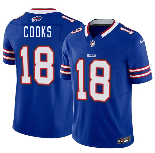 Buffalo Bills #18 Brandin Cooks Blue 2025 F.U.S.E. Vapor Untouchable Limited Stitched Jersey