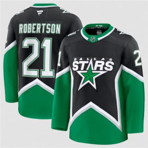 Dallas Stars #21 Jason Robertson Black 2025-26 Alternate Stitched Jersey