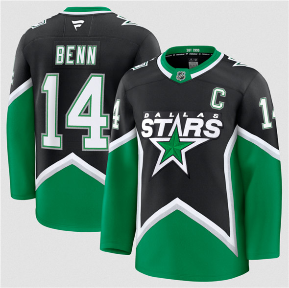 Dallas Stars #14 Jamie Benn Black 2025-26 Alternate Stitched Jersey