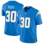 Los Angeles Chargers #30 Kimani Vidal Blue 2025 F.U.S.E. Vapor Limited Stitched Jersey