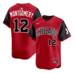 Chicago White Sox #12 Colson Montgomery Red Black 2025 City Connect Limited Stitched Jersey