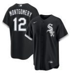 Chicago White Sox #12 Colson Montgomery Black Cool Base Stitched Jersey