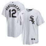 Chicago White Sox #12 Colson Montgomery White Cool Base Stitched Jersey