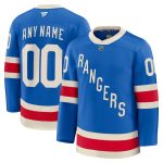 New York Rangers Fanatics Blue Centennial Premium Custom Jersey