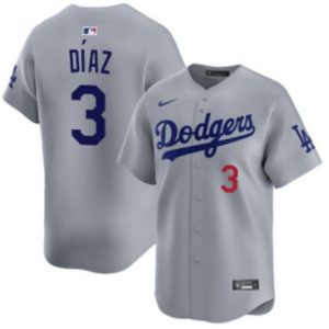 Los Angeles Dodgers #3 Edwin D¨ªaz Royal Limited Stitched Jersey