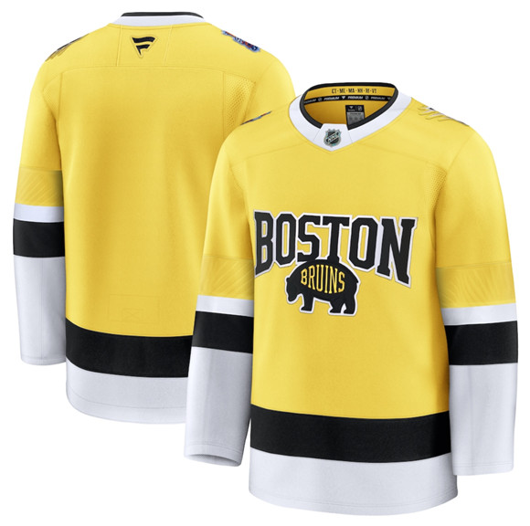 Boston Bruins Blank Gold 2026 Stadium Series Stitched Jersey