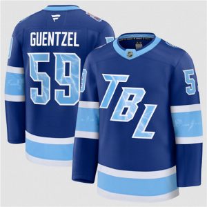 Tampa Bay Lightning #59 Jake Guentzel Blue 2026 Stadium Series Stitched Jersey