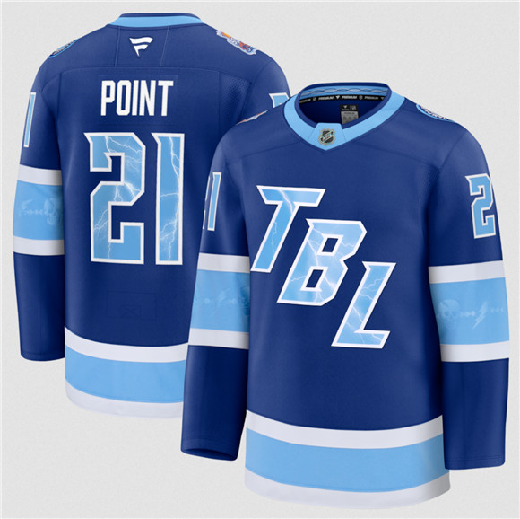 Tampa Bay Lightning #21 Brayden Point Blue 2026 Stadium Series Stitched Jersey