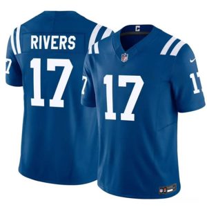 Indianapolis Colts #17 Philip Rivers Blue 2025 F.U.S.E. Vapor Limited Stitched Jersey