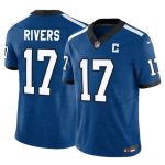 Indianapolis Colts #17 Philip Rivers Blue 2025 F.U.S.E. Throwback Vapor Limited Stitched Jersey