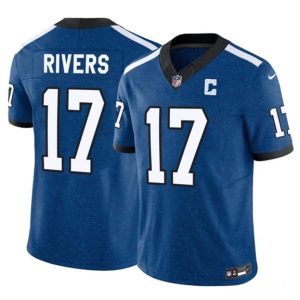 Indianapolis Colts #17 Philip Rivers Blue 2025 F.U.S.E. Throwback Vapor Limited Stitched Jersey