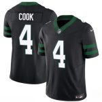 New York Jets #4 Brady Cook Black 2025 F.U.S.E. Vapor Untouchable Limited Stitched Jersey