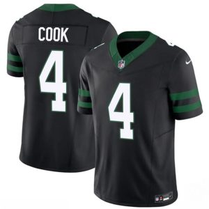 New York Jets #4 Brady Cook Black 2025 F.U.S.E. Vapor Untouchable Limited Stitched Jersey