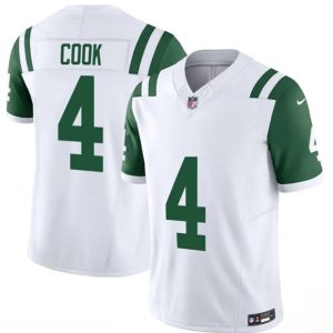 New York Jets #4 Brady Cook White 2025 F.U.S.E. Classic Alternate Vapor Untouchable Limited Stitched Jersey