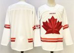 Canada Blank White Stitched Jersey
