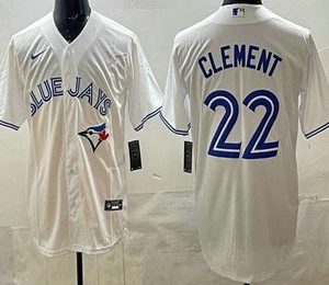 Toronto Blue Jays #22 Ernie Clement White Cool Base Jersey