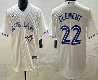 Toronto Blue Jays #22 Ernie Clement White Cool Base Jersey