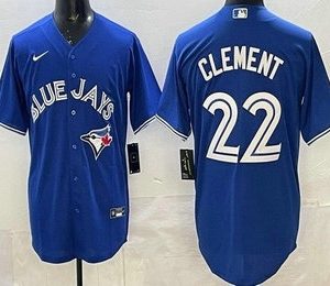 Toronto Blue Jays #22 Ernie Clement Blue Cool Base Jersey