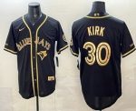 Toronto Blue Jays #30 Alejandro Kirk Black Gold Limited Stitched Jersey