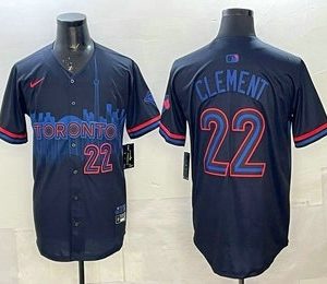Toronto Blue Jays #22 Ernie Clement Black City Limited Jersey