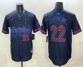 Toronto Blue Jays #22 Ernie Clement Black City Limited Jersey