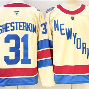 New York Rangers #31 Igor Shesterkin Beige 2025-26 Winter Classic Stitched Hockey