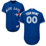 Toronto Blue Jays Majestic Flex Base Authentic Collection Blue Custom Jersey