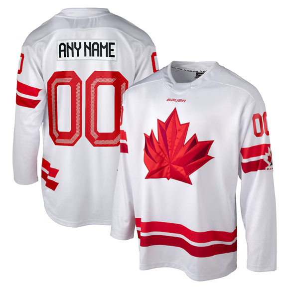 Canada Custom White 2026 Stitched Jersey