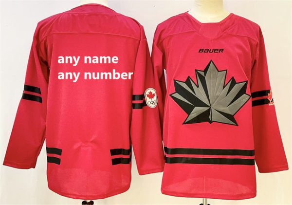 Canada Custom Red 2026 Stitched Jersey