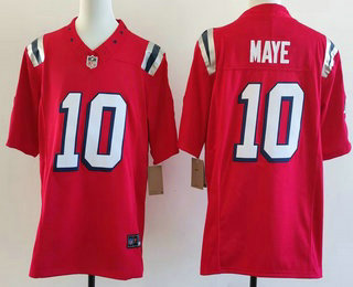 New England Patriots #0 Christian Gonzalez Limited Red Fashion FUSE Vapor Jersey