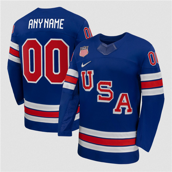 USA Custom Blue 2026 Stitched Jersey