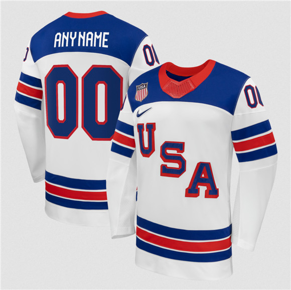 USA Custom White 2026 Stitched Jersey