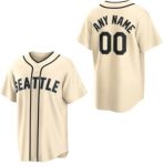 Seattle Mariners Custom Cream Jersey
