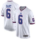 New York Giants Jaxson Dart Nike White Alternate Vintage White Game Jersey