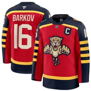 Florida Panthers #16 Aleksander Barkov Red 2026 With C Patch Winter Classic Stitched Jersey