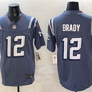 New England Patriots #12 Tom Brady 2025 F.U.S.E. ¡°Rivalries¡± Vapor Limited Stitched Jersey
