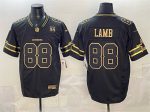 Dallas Cowboys #88 CeeDee Lamb Black Gold 2025 F.U.S.E. 94 Marshawn Kneeland Memorial Patch Vapor Limited Stitched Jersey