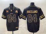 Dallas Cowboys #94 Marshawn Kneeland Black Gold 2025 F.U.S.E. With 5x Super Bowl Champions Established In 1960 Patch Vapor Limited Stitched Jersey
