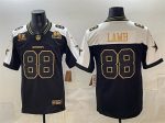 Dallas Cowboys #88 CeeDee Lamb Black Gold F.U.S.E. With 5x Super Bowl Champions Established In 1960 Patch Vapor Limited Stitched Jersey