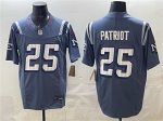 New England Patriots #25 Patriot 2025 F.U.S.E. ¡°Rivalries¡± Vapor Limited Stitched Jersey
