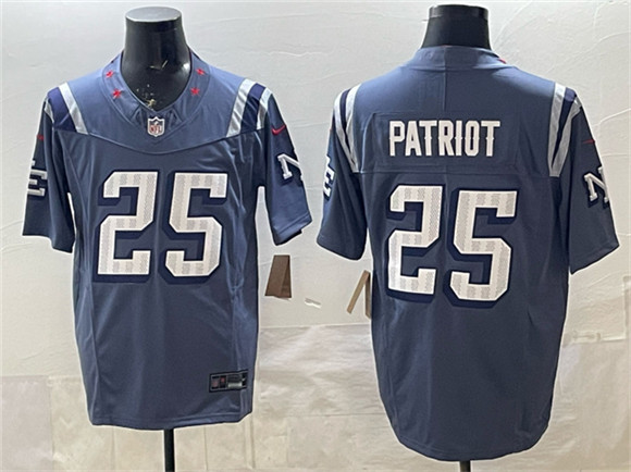 New England Patriots #25 Patriot 2025 F.U.S.E. ¡°Rivalries¡± Vapor Limited Stitched Jersey