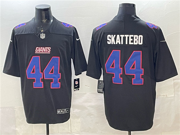 New York Giants #44 Cam Skattebo Black Fashion Vapor Untouchable Limited Stitched Jersey