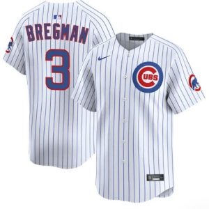 Chicago Cubs #3 Alex Bregman White 2026 Home Limited Stitched Jersey