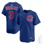 Chicago Cubs #3 Alex Bregman Royal Limited Stitched Jersey