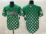 Philadelphia Eagles Blank Green With Patch Limited Stitched Jersey