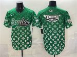 Philadelphia Eagles Team Big Logo Green With Patch Limited Stitched Jersey